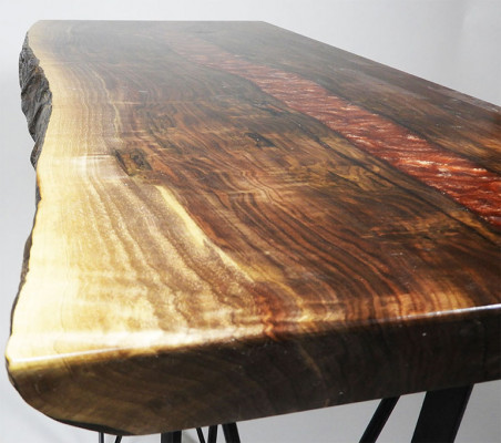 Handgemaakt massief salontafel ontwerptafel epoxy-console tafels