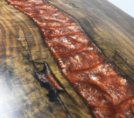 Handgemaakt massief salontafel ontwerptafel epoxy-console tafels