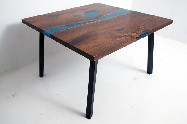 Salontafel River Table Echt Hout Riviertafel Massief Decoratieve Epoxyhars