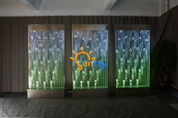 Wandpaneel met waterbellen LED Nieuwe watermuur Designer waterval Verlicht