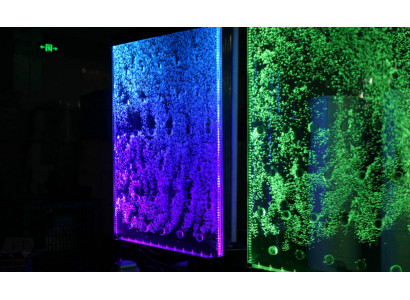 Wandpaneel met waterbellen LED waterval ontwerper watermuur