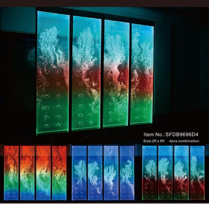 Moderne scheidingswand watervalmuren waterval Watermuur LED