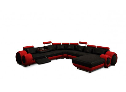 Leren bank Bank Woonlandschap Hoekbank Hoekbank Ontwerp Modern Sofa A1163B