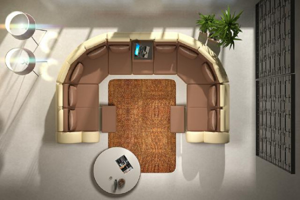 Leren bankstel met USB-bekleding Bank Bank Hoekbank Woonlandschap Gigantische XXL Relax Nieuw