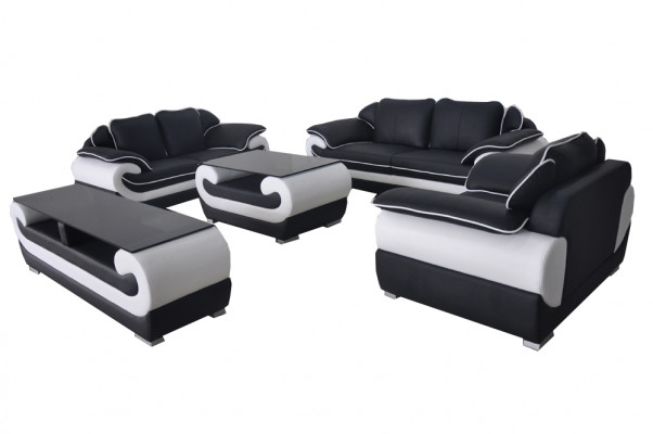 Bankstelsel 5-delig RTV bank tafel 321 zitgroep Moderne stoelen Bank + USB