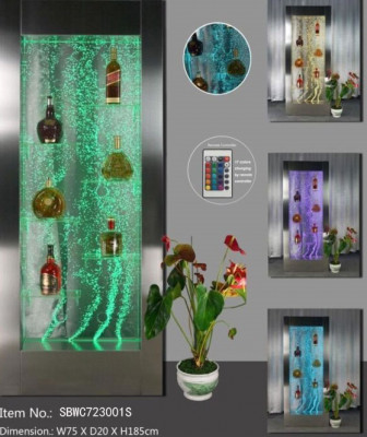Regaal Ontwerper Verlicht Led Watermuur Barkast Kolom