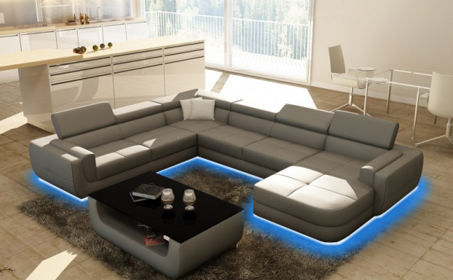 Designersofa Zitkussen Hoek Leren Bank Woonlandschap Bank Bank Kussen Nieuw