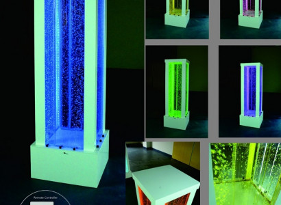 Water Wall Led Bar Shelf Column Water Columns Counter Designer Illuminated