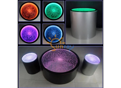 LED Ronde Bijzettafel Watermuur Barkast Plank Meubels Verlicht