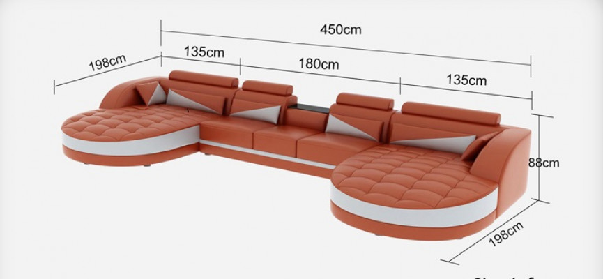 Hoekbank Design Hoekbank Hoekbank Bank Woonlandschap Bank Tafel USB