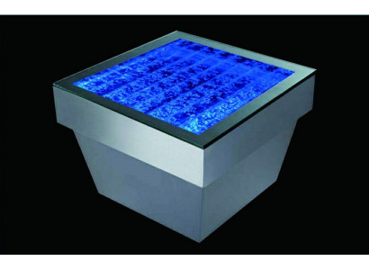 Ontwerp Tafel Salontafel Waterzuilen Kolom Waterbank LED Decor Verlicht