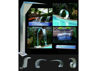 Zwembad Waterval Fontein Roestvrijstalen Waterornamenten Decoratie Installatie