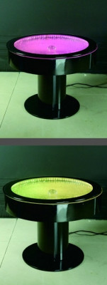 Ontwerp Tafel Salontafel Waterzuilen Pilaar Tafels Bank LED Verlicht