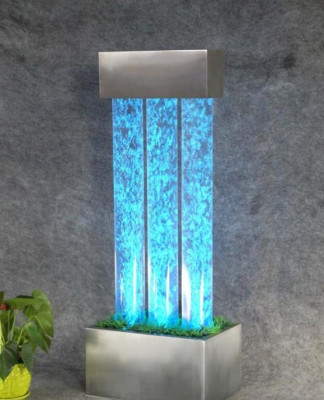 Waterspanning watermuur fontein LED-verlichting waterelement waterspanning zuilen
