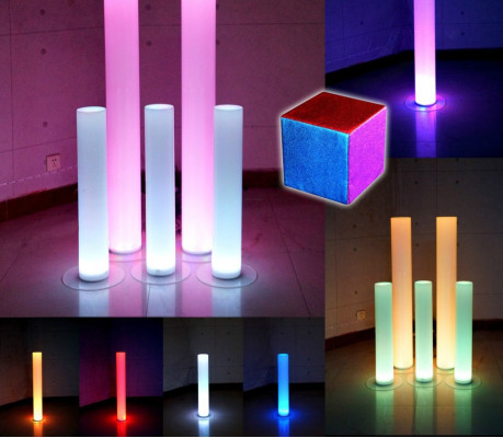 Watersäule 12x60 Waterschuimkolom Scheidingswand met LED-verlichting