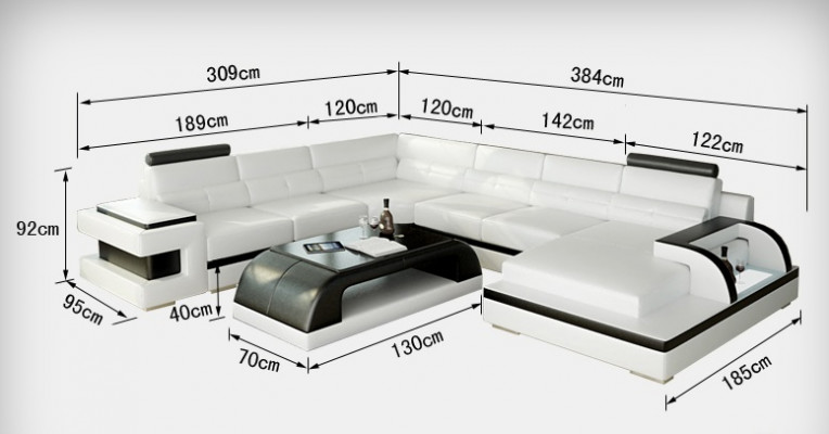 Leren bank bank woonlandschap hoekbank hoekbankstel design modern bankstel L6017