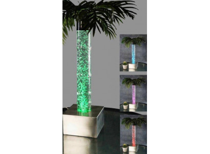 Led Ontwerp Spuitende Watersäule 60cm Waterzuil Verlichte Tafel Palmboom Plant