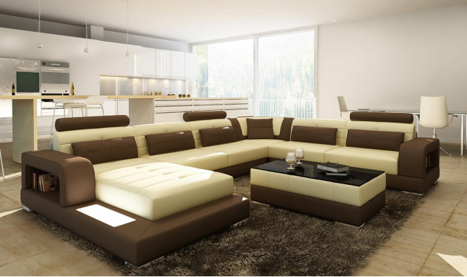 Comfort en stijl met onze moderne XXL U-vorm bank voor de woonkamer.