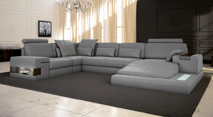 Hoekbank Bank Bank Bekleding U-vorm woonlandschap Designbanken XXL Big