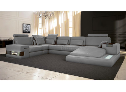Hoekbank Bank Bank Bekleding U-vorm woonlandschap Designbanken XXL Big