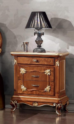 Slaapkamer Compleet set Bed 2x Nachtkastje Commode Spiegel Stoel 6-delig Italy