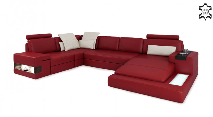 Je hebt de ultieme U-vormige hoekbank: luxe en comfort in perfectie.