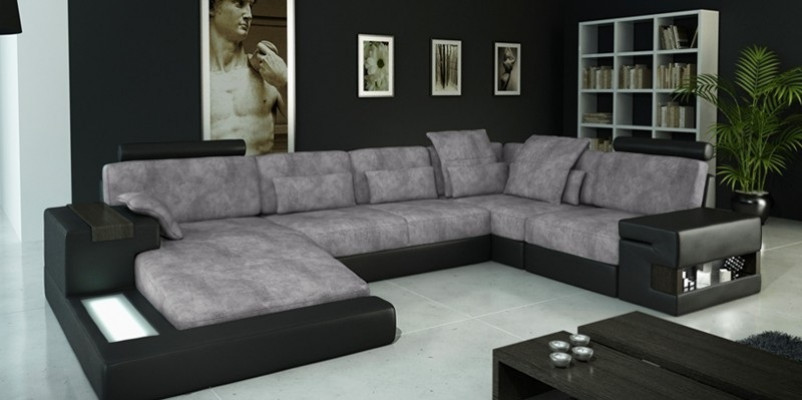 Ontwerp leren bank bank bank bekleding woonlandschap XXL grote hoekbank hoek Bellini