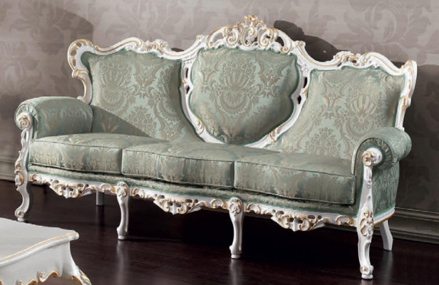 Sofaset Bank Klassiek Barok Meubels Woonkamer Bank 5-dlg. Bank Tafel