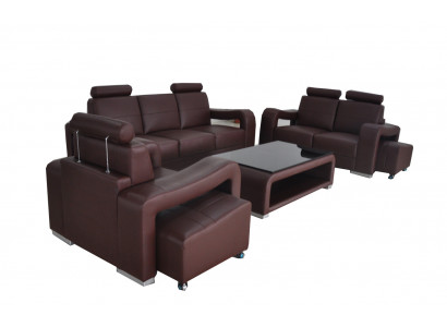 3+2+1 set leren bank bank gestoffeerde bank sofa's luxe nieuwe woonlandschap