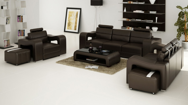 3+2+1 set leren bank bank gestoffeerde bank sofa's luxe nieuwe woonlandschap