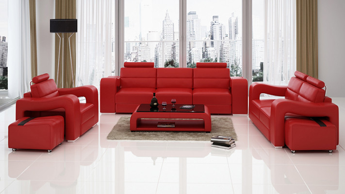 3+2+1 set leren bank bank gestoffeerde bank sofa's luxe nieuwe woonlandschap