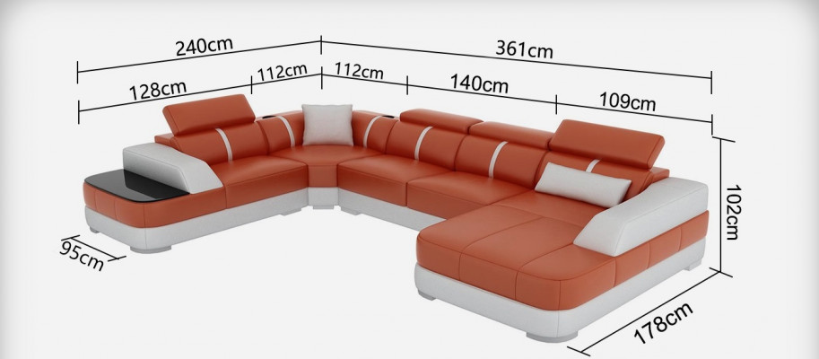Eckbank Sofa Bank Bekleding Hoekbank Leer Bank Sofas Woongroep U Vorm
