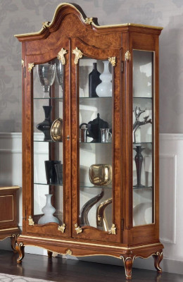 Italiaanse woonkamer woonwand rtv Tv dressoir kast vitrine wandplank 3-delig