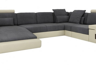 Woonkamer Designerbank Bekleding LederStof Zit Modern Hoekbank U-vorm