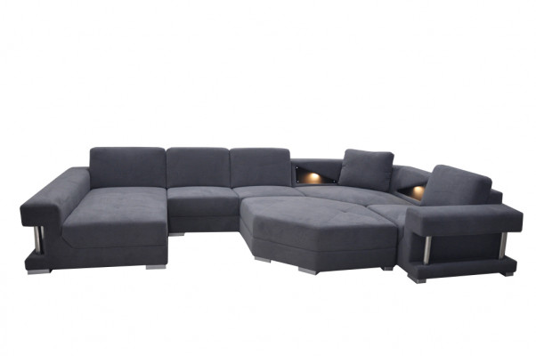 Eckbank Bank Bekleding Hoek Woonkamer Landschap Designer Bankstel Textiel + USB