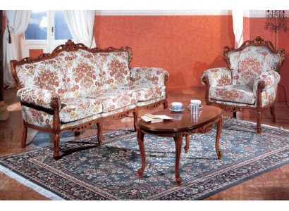 Italiaanse bankstel klassieke bankbank set salontafel 3-delige set.