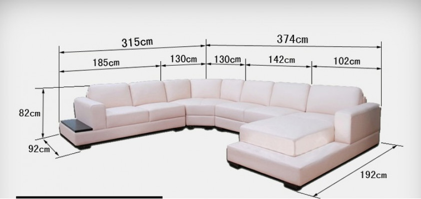 Ontwerp leren bank woonlandschap bank hoekbank hoekstuk suite modern bankstel met USB