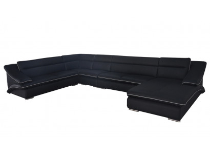 Sofa Hoekbank Ontwerp Bekleed Hoekbank Hoekbank Bank U-vorm Woonlandschap +USB