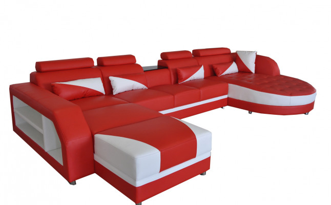 Bank hoekbank ontwerp bekleding hoekbank hoekbank woonlandschap bank U-vorm +USB