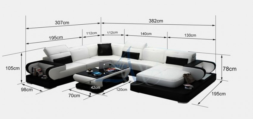 Leren bank gestoffeerde zitbank set hoekbank bank Bank woonlandschap Detmold