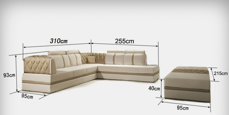 Leren bankbank woonlandschap hoekbank hoekbank design moderne bank nieuwe A1128