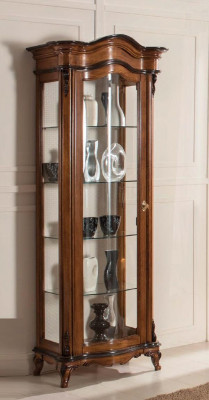 Woonkamer meubels Massief houten vitrines Glas kast Echt houten dressoir Vitrine