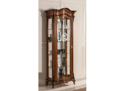 Woonkamer meubels Massief houten vitrines Glas kast Echt houten dressoir Vitrine