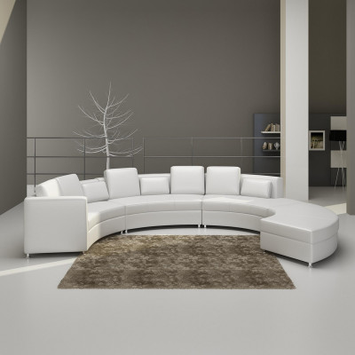 Ledersofa Bank Woonlandschap Hoekbank Hoekstel Design Modern Bankstel A1102