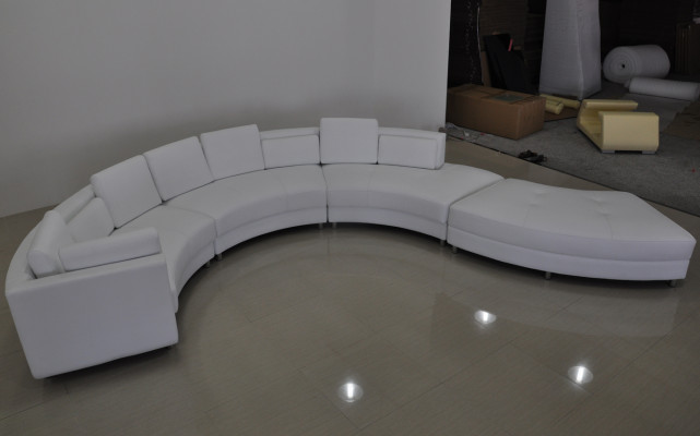 Ledersofa Bank Woonlandschap Hoekbank Hoekstel Design Modern Bankstel A1102