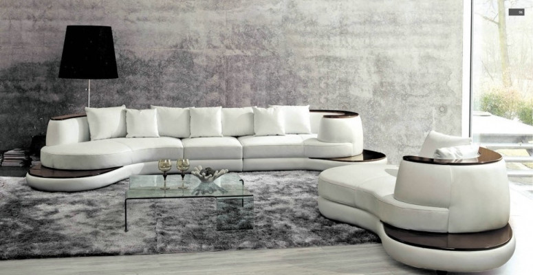 Designersofa Hoekbank Woonlandschap Ronde bank Leren bank Bank U-vormig Koninklijk