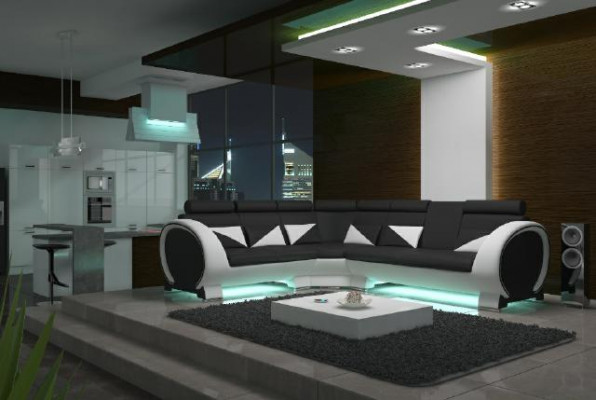 Ontwerper Hoekbank woonlandschap Bank + USB-bekleding Loungebanken Banken Bankstellen