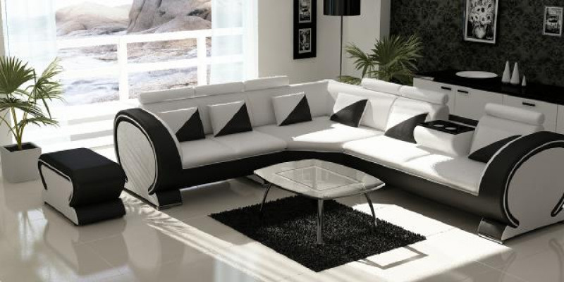 Ontwerper hoekbank woonlandschap bank + USB-bekledingsset loungebank bankstellen.