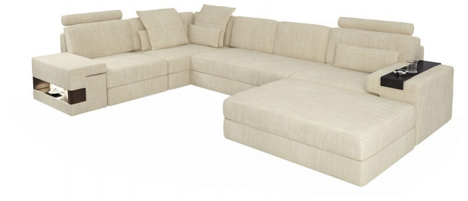 Textielbank L-vorm Bank Meubels Woonkamer Hoek Ontwerp Modern Zacht Stijl 2-dlg.Set