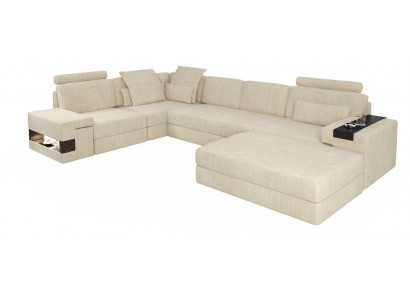 Textielbank L-vorm Bank Meubels Woonkamer Hoek Ontwerp Modern Zacht Stijl 2-dlg.Set